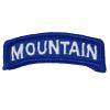AGSU PATCH, Mountain Tab White on Blue view 1