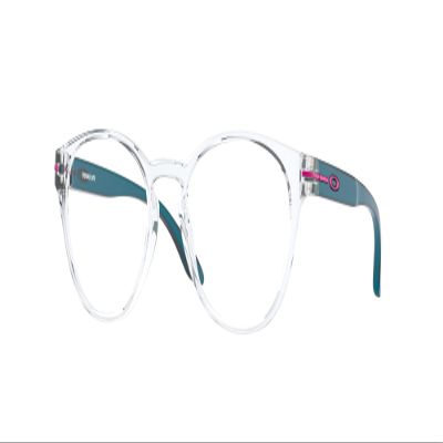 Oakley Youth Unisex Kids OY8017 Round Off Round Prescription Eyewear Frames, Polished Clear/Demo Lens, 48 mm