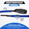 DocksLocks Weatherproof Straight Security Cable Lock (5ft to 25ft Lengths) with Resettable Combination, Anti-Theft Protection for Kayak, Bike, Paddleboard, Scooter, Equipment, Bicycles and More 10ft view 4
