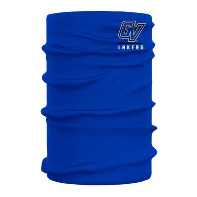 Grand Valley State University Blue Solid Logo Design Neck Gaiters for Men and Women - Four Way Stretch Fabric Breathable Neck Warmer