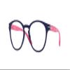 Oakley Youth OY8017 Round Prescription Eyewear Frames, Polished Ice Blue/Demo Lens, 46 mm view 1