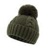 JANGANNSA Twist Knit Baby Beanie Hat Winter Earflap Warm Hat for Girls Infant Toddler Babie Hats (Army Green, S) view 1