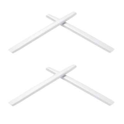 2 Pair White Replacement Earsocks for Oakley Square Wire 2 (2014) OO4075 Sunglasses