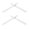 2 Pair White Replacement Earsocks for Oakley Square Wire 2 (2014) OO4075 Sunglasses view 1