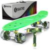 Skatro Mini Cruiser Skateboard. 22x6inch Retro Style Plastic Board Comes Complete view 1