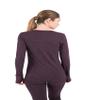 Terramar Womens 2.0 Cloud Nine Midweight Performance Baselayer Scoop Undershirt, Blackberry Melange, X-Small US view 4