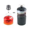 Campingmoon Portable Stove Propane Adapter,Small Gas Tank Adapter,Input EN417 Valve Output Cylinder Tank Adapter for Outdoor Camping view 2