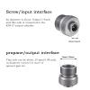 Campingmoon Portable Stove Propane Adapter,Small Gas Tank Adapter,Input EN417 Valve Output Cylinder Tank Adapter for Outdoor Camping view 4