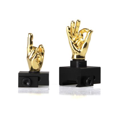 Stinger USA 90 Degree Finger Sight Set,Fit Picatinny Rail and Weaver, Gold