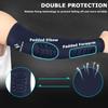 HOPEFORTH 2PCS Padded Elbow Forearm Sleeves Compression Arm Protective Support view 4