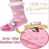 MOGGEI Girls Boys Slipper Socks Child Warm Fuzzy Fluffy Soft Fleece Lined Plush Thick Sherpa Winter Kids SocksUnicorn B-Pink,9-12 Y view 4