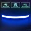 Illumifun LED Running Belt, USB Rechargeable LED Waistband Glow in The Dark, Flashing Safety Belt for Running, Jogging, Biking, Camping, Walking (Blue) view 2
