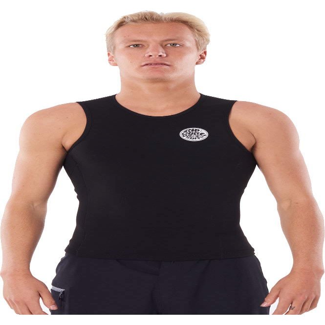 Rip Curl Mens Flashbomb 0.5mm Vest Top - Black Flashbomb 0,5mm Vest is Loaded with high Wearing Comfort