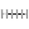 YaeMarine Fishing Rod Holder 316 Stainless Steel Fishing Rod Rack 3Tube/4Tube/5Tube/6Tube Mirror Finish for Marine Boat Yacht Camper (6 Tube) view 1