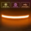 Illumifun LED Running Waist Belt, USB Rechargeable Light Up Waistband, High Visibility Safety Belt for Running, Jogging, Biking, Camping, Walking (Orange) view 2