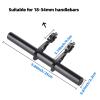 Yizhet Bike Handlebar Extension, Carbon Tube Bicycle Handlebar Extender Multifunction Double Bike Handlebar Bracket Extender for Holding Bicycle Speedometer, GPS, Phone Mount Holder(25cm) view 2