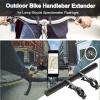 Yizhet Bike Handlebar Extension, Carbon Tube Bicycle Handlebar Extender Multifunction Double Bike Handlebar Bracket Extender for Holding Bicycle Speedometer, GPS, Phone Mount Holder(25cm) view 4