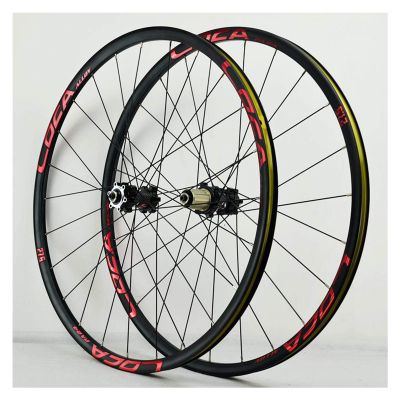 Bikes Wheel Set Quick Release Front Rear Wheel Aluminum 26/27.5/29 Inch Straight Pull 4 Palin Disc Brake Six Claw 8/9/10/11/12 Speed (Color : C, Size : 26in)