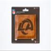 Rico Industries NFL Los Angeles Rams Laser Engraved Billfold Wallet, Brown, 3.5 x 4.25-" view 4