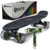 Skatro Mini Cruiser Skateboard. 22x6inch Retro Style Plastic Board Comes Complete view 1
