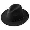 Jastore Kids Girls Boys Classic Wide Brim Bowknot Floppy Fedora Hat Wool Felt Bowler Cap (C-Black, 5-10 Years) view 3