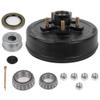ECCPP Boat Trailer Brake Drum Hub Kit 10 x 2 1/4 5 Bolt 1 1/16 x 1 3/8 44649 x 68149 Black Tapered Spindle 3500lb view 1