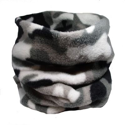 Fleece Neck Warmer Gaiter Face Scarf Mask for Cold Weather, Winter Half Face Mask Ski Snowboard for Men Women Unisex (Camouflage Gray)