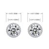 YOQUCOL Bright 10mm Cubic Zirconia Clip On Earrings Crystal Round Non Pierced Stud For Women view 4