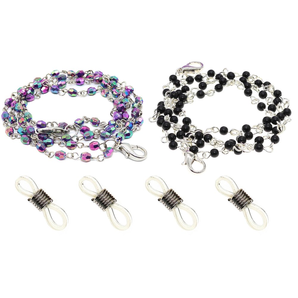FROG SAC 2 Lanyard & Beaded Chain Sunglasses Eyeglasses Holder Straps for Women