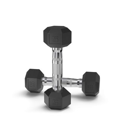 Epic Fitness Coated Hex Dumbbell Weights (5, Pair)