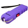 POLICE Stun Gun for Self Defense 928 - High Voltage Rechargeable with LED Flashlight, Compact & Heavy Duty, Personal Security for Women & Men - Purple view 2