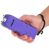 POLICE Stun Gun for Self Defense 928 - High Voltage Rechargeable with LED Flashlight, Compact & Heavy Duty, Personal Security for Women & Men - Purple view 3