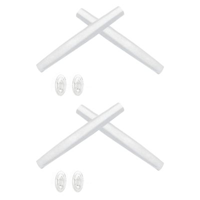 2 Pair White Replacement Earsocks & Nosepieces Kits for Oakley Probation OO4041