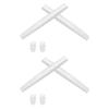 2 Pair White Replacement Earsocks & Nosepieces Kits for Oakley Probation OO4041 view 1