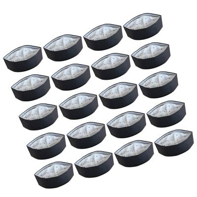 Hemoton 20Pcs Disposable Chef Hats Non Woven Paper Chef Cooking Hats Black Tall Kitchen Cook Cap Paper Chef Toques Kitchen Accessories for Home Restaurant