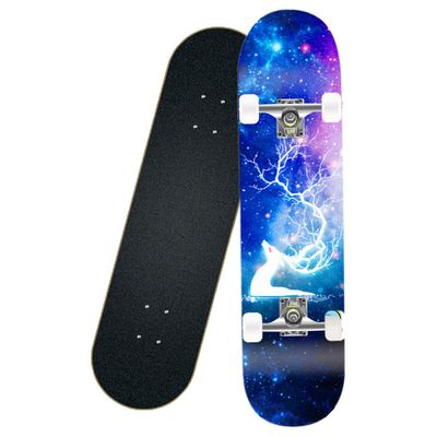 Beginner Skateboard 31" X 8" Complete Standard Skateboard With Two-Foot Concave Skateboards Equipped With A 7-Layer Maple Deck Professional Skateboard. Suitable For Teenagers Girls Boys And Beginners