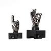 Stinger Novelty Finger Sight Set, Front and Rear Iron Sight Set, Fit Picatinny Rail and Weaver (Tungsten Grey Color, Straight 90 Degree) view 1