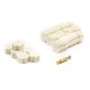 (50 Pack) Aolamegs .223/5.56 Wool Star Chamber Cleaning Pads or Attachment with Brass Connector view 2