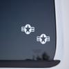 (2 Pack) US Air Force Star Logo Vinyl Decals - Choose Color and Size (V631) (Blue, 2" X 1") view 1