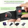llumifun LED Running Belt, USB Rechargeable Light Up Belt, LED Safety Waist for Running Jogging Biking Camping Walking at Night (Green) view 4