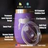 Bevvee Moose Wine Tumbler with Sliding Lid - Stemless Stainless Steel Insulated Cup - Cute Outdoor Camping Mug - Purple view 4