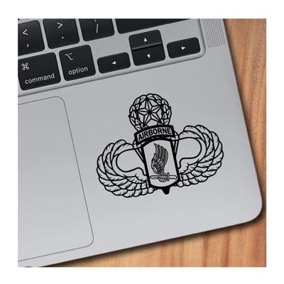 173rd Airborne Master Vinyl Decal (16" Wide, Black)