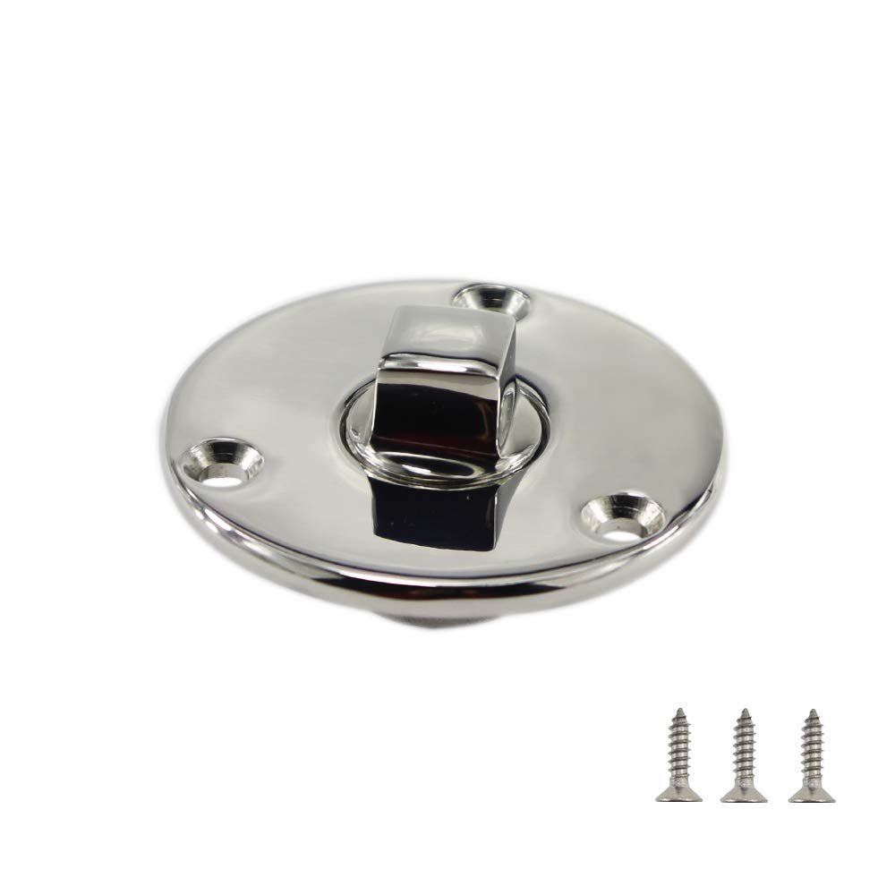 Heavy Duty 316 Stainless Steel Boat Marine Garboard Drain Plug Kit with Screws for 1 Inch Hole