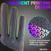 BEACE Cycling Bike Biking Gloves for Women(Colorful Night Glow) with Touch Screen-Full Finger Workout Road Mountain Bike Gloves Anti-Slip Silicone Palm view 2