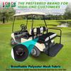 10L0L Golf Cart Front + Rear Seat Cover Set for EZGO TXT RXV 4 Passenger Models Bench Seat Covers Kit Breathable Washable Polyester Mesh Cloth (S+XS) view 2