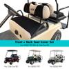 10L0L Golf Cart Front + Rear Seat Cover Set for EZGO TXT RXV 4 Passenger Models Bench Seat Covers Kit Breathable Washable Polyester Mesh Cloth (S+XS) view 4