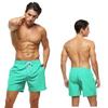 Tyhengta Mens Stretch Swim Trunks Quick Dry Beach Shorts with Zipper Pockets and Mesh Lining Grass-Green 30 view 2