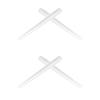 2 Pair White Replacement Earsocks for Oakley Deviation OO4061 Sunglasses view 1
