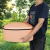 VINGLI Portable Toilet | Indoor Outdoor Commode w/Detachable Inner Bucket & Removable Paper Holder, Lightweight & Compact for Camping, Boat, Van, Emergency Use (Brown) view 2