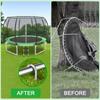 OK5STAR 16 Inch Heavy Duty Trampoline Stakes, U Shaped Rebar Ground Anchors for High Wind, 3/8" Thick Steel U Shaped Stakes for Trampoline, Tent, Canopy, Swing Set, Playground & Bounce House, 8 Pack view 3